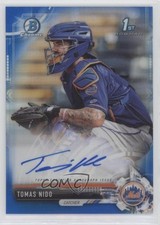 2017 Bowman Chrome Prospect Blue Refractor 61/150 Tomas Nido #CPA-TN Auto no9