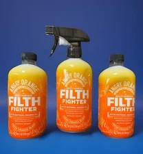 3 Pack Bundle** ANGRY ORANGE AQU-LA6901-Odor Eliminator PetSpray 3× (24 Fl Oz)