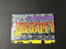 World of Dragon Warrior II (2) Map Poster Insert Video Game Nintendo NES Vintage