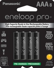 Panasonic BK-4HCCA8BA pro AAA High Capacity Ni-MH Pre-Charged Rechargeable Ba...