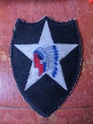 WW2 US Army Military 2nd Infantry Division Shoulder Patch Insignia