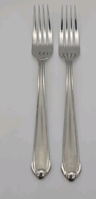 2pc Set Mikasa CLASSICO GLOSSY Stainless  18-8 Gerald Patrick Korea Dinner Forks