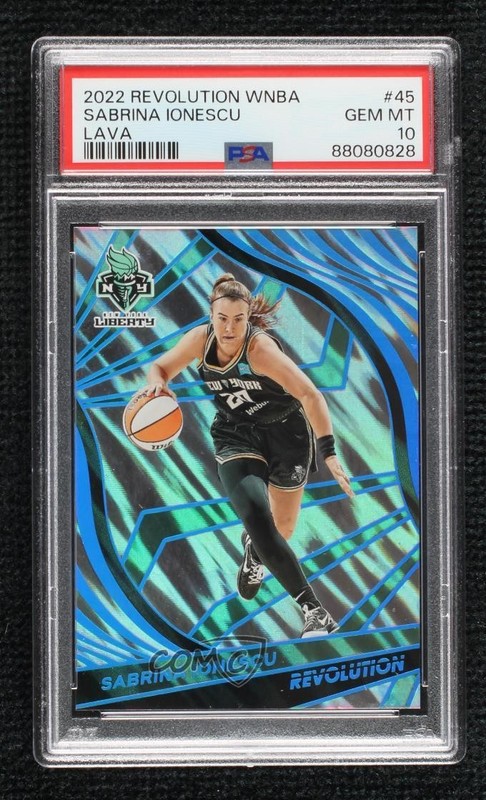 2022 Panini Revolution WNBA Lava 7/10 Sabrina Ionescu #45 PSA 10 GEM MT 1jb0