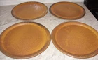 McCoy Canyon Mesa 4 Rustic Mottled Cabin Dinner Plates Flair Edge IMPERFECT