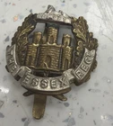 British Army, WW1, Essex Regiment Cap Badge With Slider