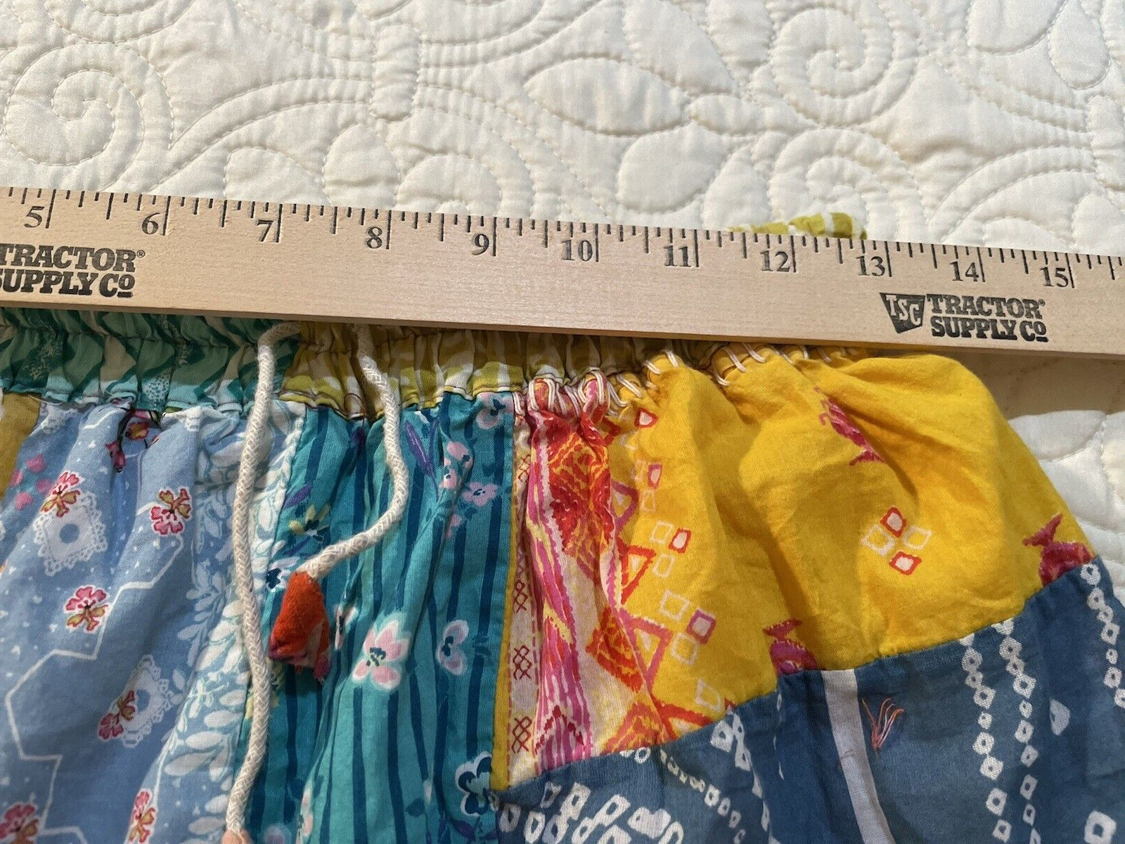 Womens Patchwork Pants SMALL Hobo BOHO Hippie Fun… - image 8