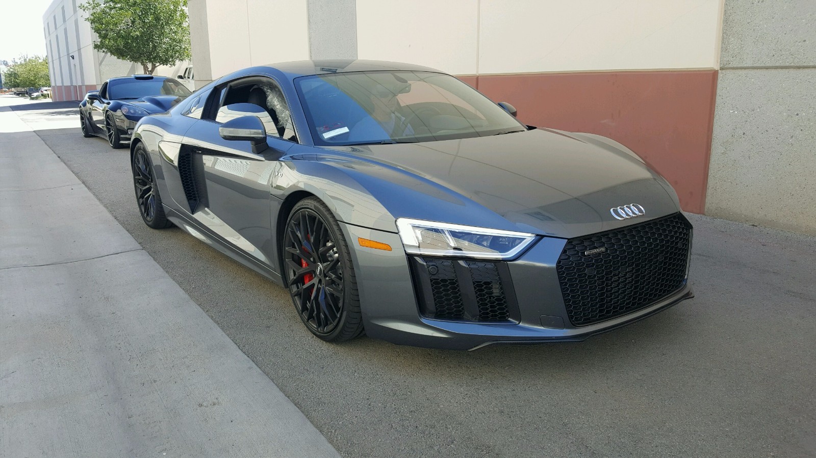 2016-17 AUDI R8  CARBON FIBER FRONT SPLITTER NEW BY GERMAN RUSH