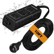 Outdoor Extension Cord Waterproof Heavy Duty Extension Cord Long Extension Co...
