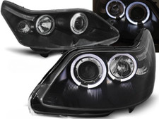 Coppia fari Citroen C4 04-10 angel eyes nero