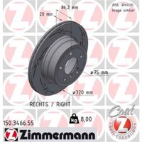 2X Zimmermann Black Z Bremsscheibe 150.3466.55