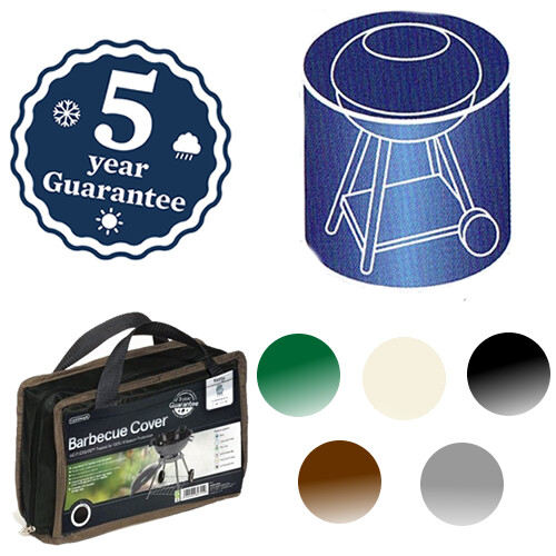GARDMAN DELUXE KETTLE BARBECUE COVER WATERPROOF GARDEN FURNITURE BBQ 5 COLOURS - Picture 2 of 4
