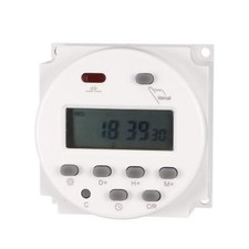 DC 24V Digital LCD Display Power Programmable Timer Time Switch Relay 16A