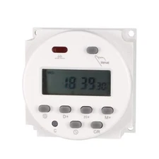 DC 24V Digital LCD Display Power Programmable Timer Time Switch Relay 16A
