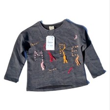Zara Girls size 6 grey sweater