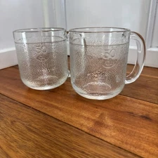 Vintage IITTALA Finnish Krouvi 50 CL Heavy Textured Glass Beer Mug Coffee Mugs 2