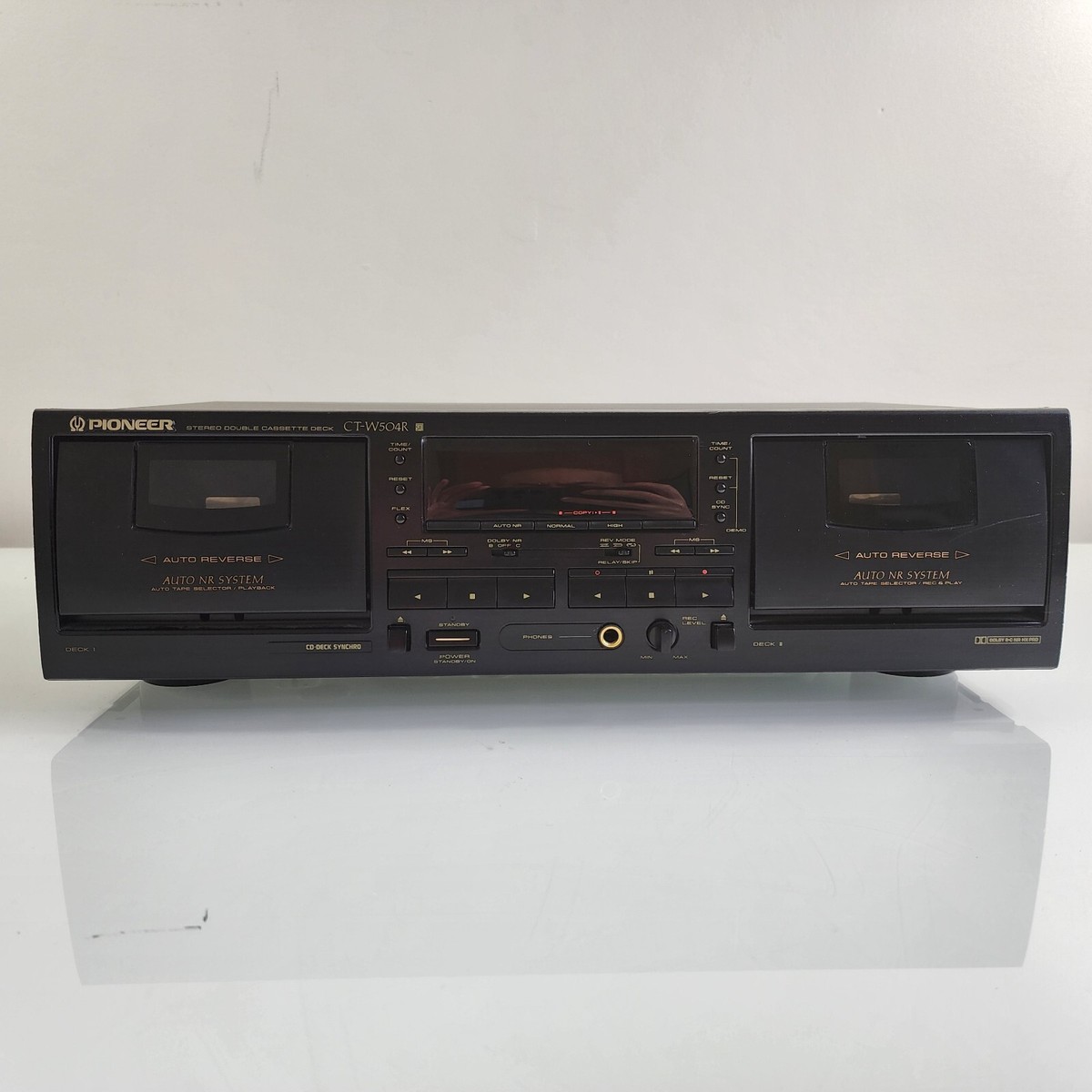 Pioneer CT-W504R Vintage Stereo Double Cassette Deck | eBay