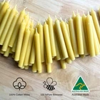 20pc Australian Made Pure Beeswax Wish Candles, Mini Candles, Chime Ritual