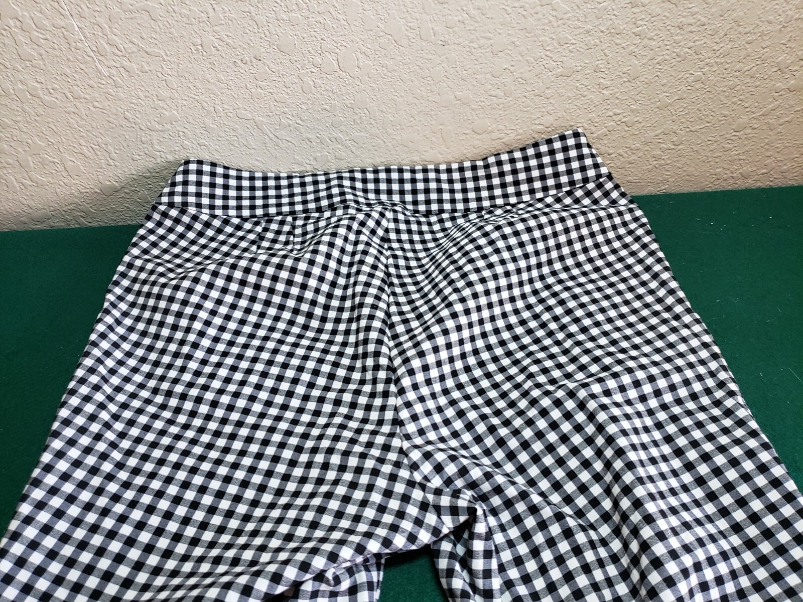 Soho Apparel Ltd Pants Womens Large Black White Checker, Ankle Stretch