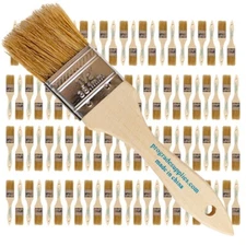 96 Pk- 1 1/2 inch Chip Paint Brushes for Paint, Stains,Varnishes,Glues,Gesso