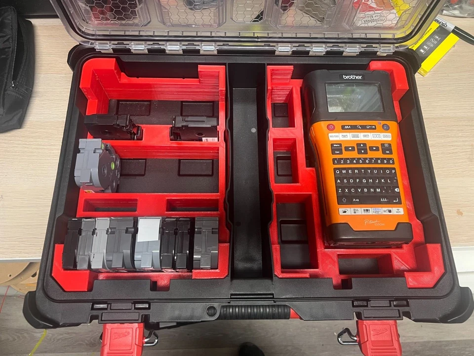 Brother P-Touch E550W & Tape Insert Tray for milwaukee organiser case 4932464082 - Image 2 of 3