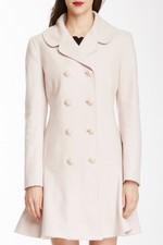 Ted Baker Peplum Frill Full Skirt Fit&flare Dress Coat Jacket Wool Cashmere 3 12