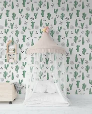 3D Cactus Seamless Wallpaper Wall Mural Removable Self-adhesive Sticker177