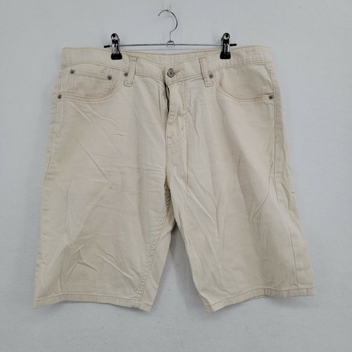 Levis White Ivory 508 Shorts Mens 33 