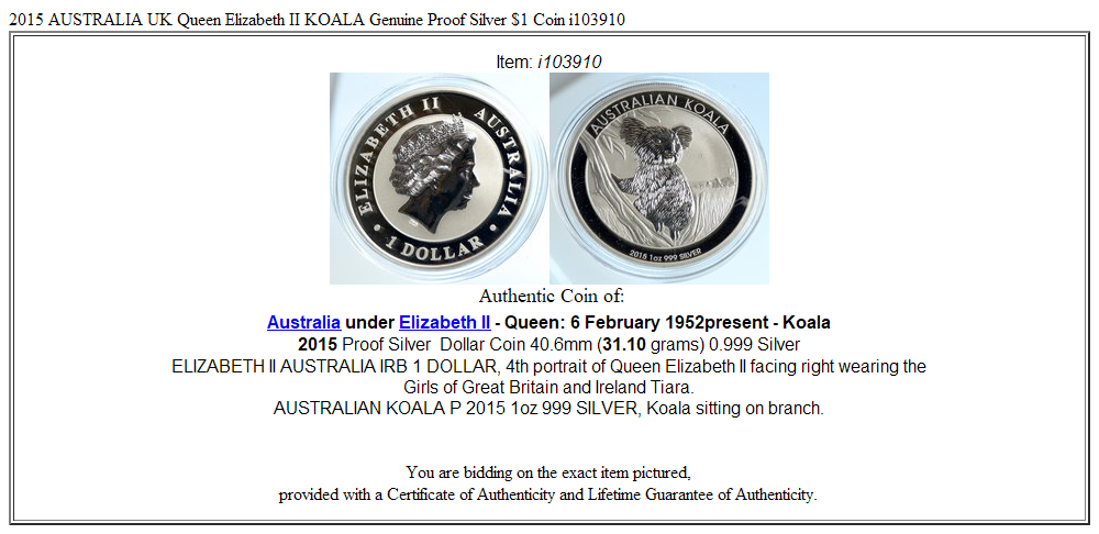 リ*ー様 2015 シルバー1oz 999 オーストラリアコアラコイン リ*ー様