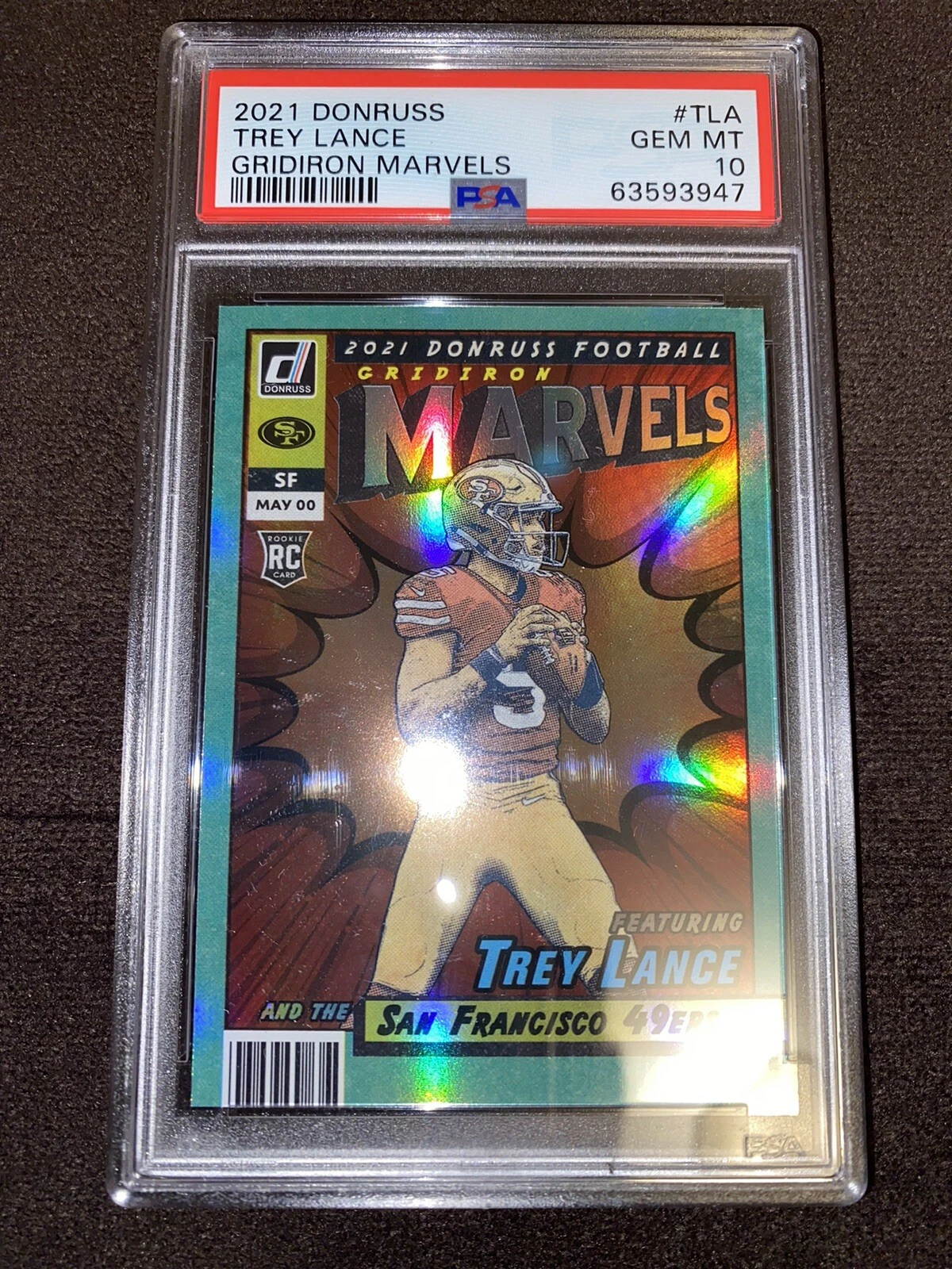 Trey Lance Panini Donruss Gridiron Marvels #TLA Base