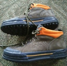 Rare Vintage Polo Sport Ralph Lauren Olive/Orange Ankle Boot Size men's 8 1/2