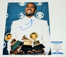 RAPPER KANYE WEST SIGNED LIFE OF PABLO TOUR 11x14 PHOTO YEEZY BECKETT COA YEEZUS