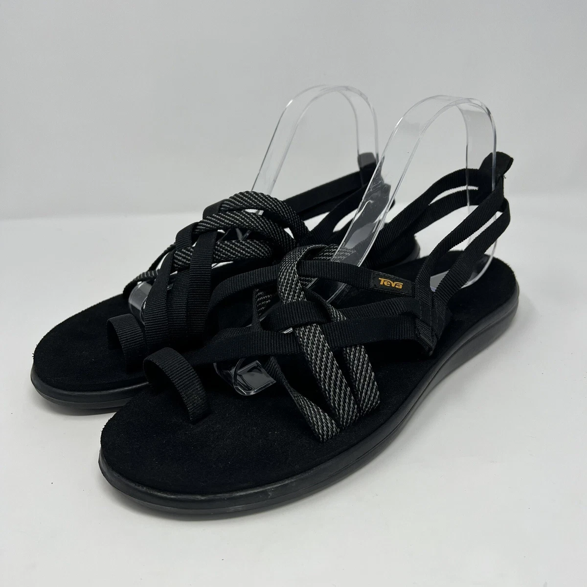 Teva black cheap strappy sandals