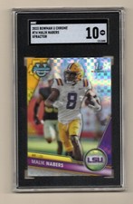 2023 Bowman U Chrome Malik Nabers #74 1st Bowman Xfractor SGC 10 New York Giants