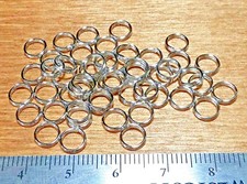 100ct - 6mm Round DOUBLE SPLIT RINGS Fishing Components STAINLESS STEEL 