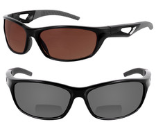 "The Competitor" 2 Pair of Sport Wrap Bifocal Sunglasses Featuring HD Lenses