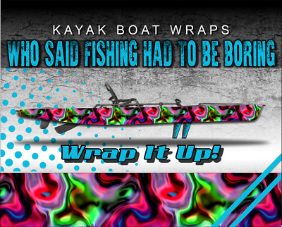 Tydie 14ft KAYAK VINYL WRAP KIT GRAPHIC DECAL/STICKER