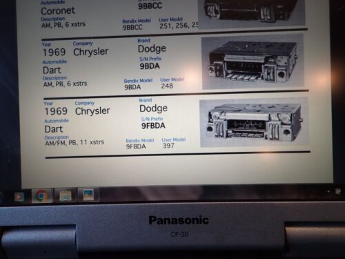 68-69 Mopar Dodge Dart AM FM Radio Thumbwheel Bendix Model 9FBDA Original NICE! - Picture 21 of 21