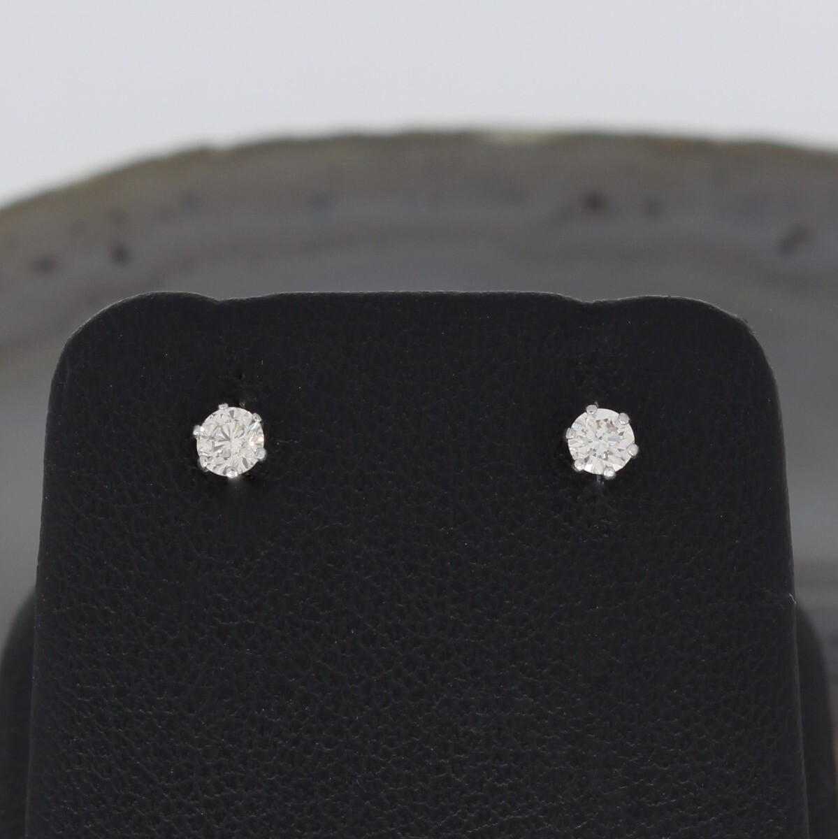 Wert 650 € Solitär Brillant Ohrstecker Ohrringe (0,22 carat) in 900 Platin