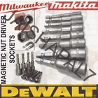 BOSCH IMPACT 8pc MAGNETIC NUT DRIVER HEX 6mm-13m Fits MAKITA DEWALT POWER TOOLS