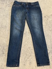 D. Jeans Womens 8 Skinny Dark Wash Blue Denim Pants Stretch Casual