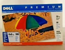Dell Premium Photo Paper, 4x6, 100 Sheets, High Gloss, Acid Free