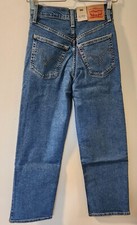 Levi's Ribcage Straight Ankle Jeans Summer Slide High Rise Women's 25x27