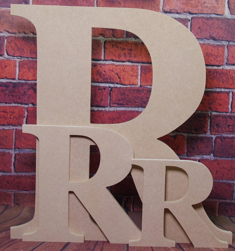 Wooden Letters Numbers Alphabet Sign Wedding Nursery Craft-10 cm to 50 cm - Image 3 of 4