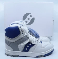Saucony Spot-Bilt Sonic Hi White/Royal (S70748-1) Size 9.5 New w/ Box