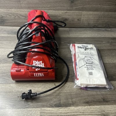 #ad Dirt Devil l Ultra Red Electric Hand Vac Handheld Vacuum by Royal Works $34.95