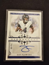 2025 Panini National Treasures - Signatures Zay Flowers #SIG-ZFS /99 (AU)