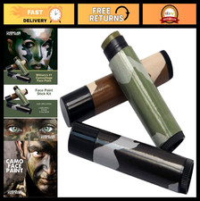 Woodland Camouflage Face Paint Sticks Kit - 3 Colors for Outdoor Fun  Events