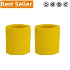 Non-Slip Athletic Wristband Set - Versatile Cotton Sweatbands for Every Sport
