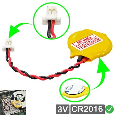 CR2016 CMOS Batterie mit Steckerkabel für Lenovo ThinkPad X1 Yoga 3rd Gen (20LD)