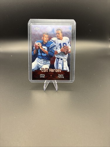 Johnny Unitas / Peyton Manning #TC1 2000 Topps Chrome Combos card